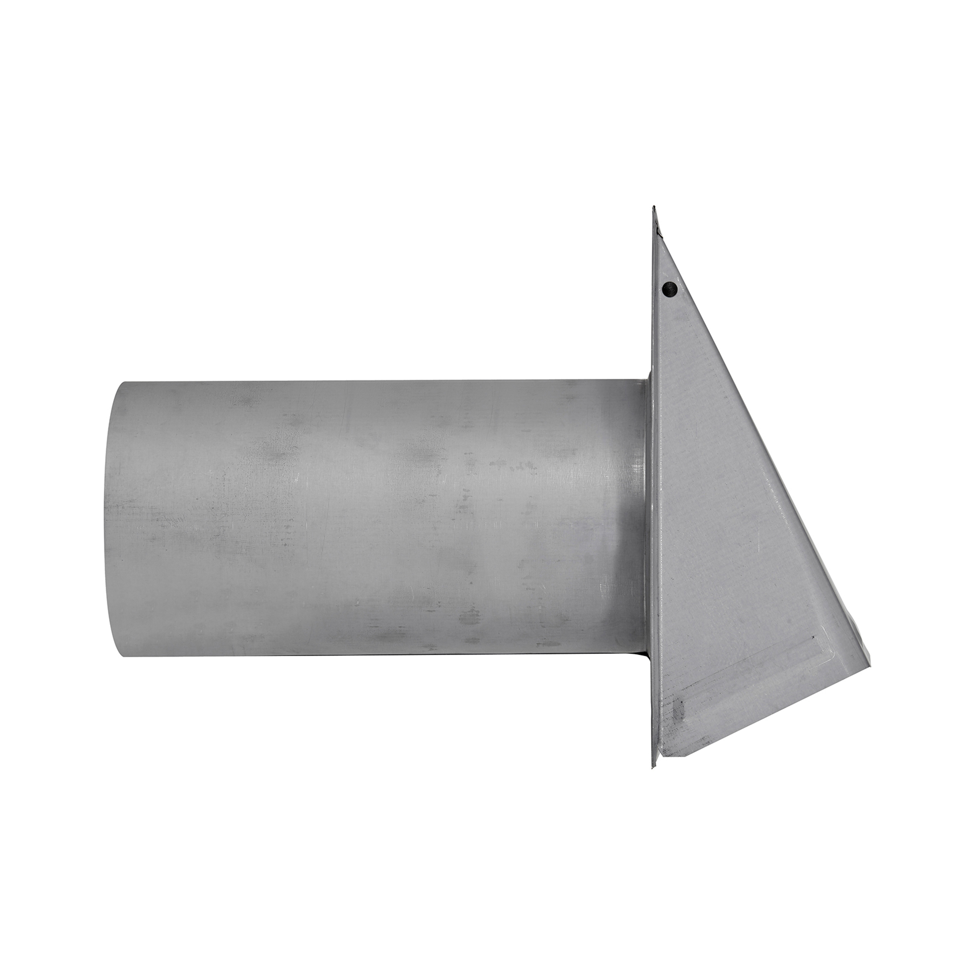 Lambro 6in. Galvanized Wall Exhaust Hood Vent — 26-Gauge, Paint-Grade, Damper, Wire Mesh Screen, 11in. Pipe, Model# EC-3460GMS-11-PG